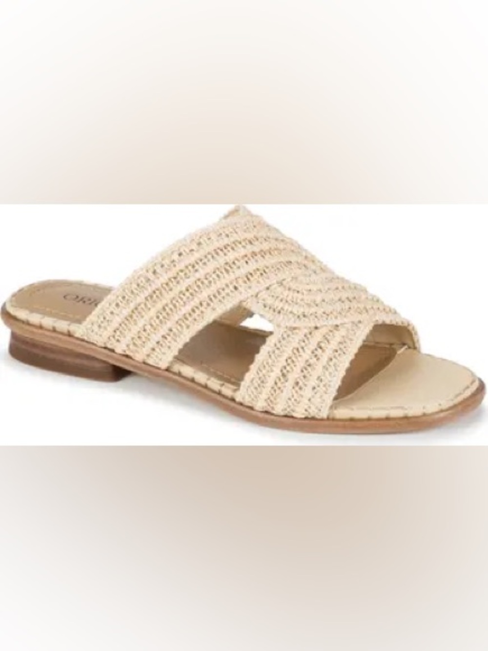 BareTraps Origins Navene Natural Woven Slide Sandals
